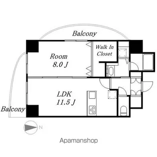 さくらHILLSリバーサイドEAST【10階】の間取り
