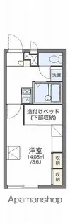 レオパレスサンフォレストⅡ【1階】の間取り