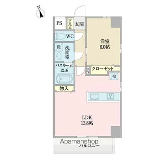 コントレイルりんくう常滑【1階】の間取り