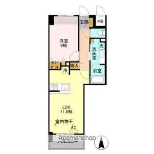 VILLA D’EST OHTE(ヴィラデスト大手)【3階】の間取り