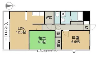 ベルクルール杉本Ⅱ【501号室】の間取り