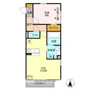 CREA LAKE【2階】の間取り