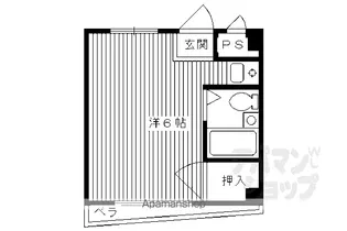 プルシャン東野【301号室】の間取り