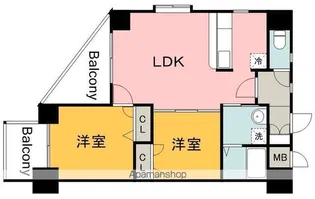プリウス横川【106号室】の間取り
