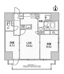 東京都台東区入谷2丁目【マンション】の間取り