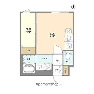 ウェルスクエア八幡山【3階】の間取り