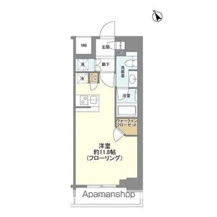 リビオレゾン新虎通り【13階】の間取り