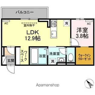 ラ・トゥール山城西 A棟【3階】の間取り