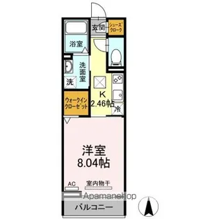 フルール那加【1階】の間取り
