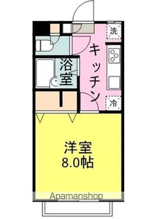 コーポバーディーⅡ【1-A号室】の間取り