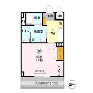 スフィア【6階】の間取り
