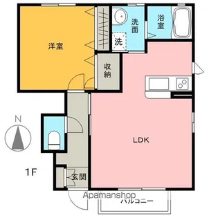 サングリーンB【1階】の間取り