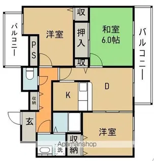 フォリアグランデ【2階】の間取り