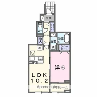 ホグワーツA【1階】の間取り