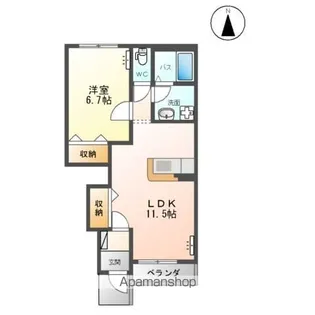 グレーシアS.S【1階】の間取り