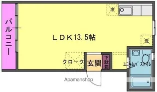 タウンハイツ中野町【103号室】の間取り
