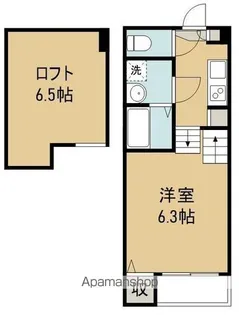 リヴェール大和町【2階】の間取り