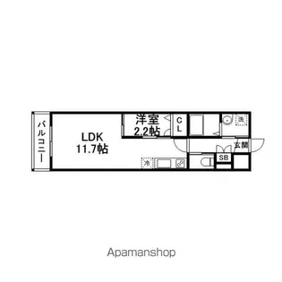 グランフォーレラグゼ博多【11階】の間取り