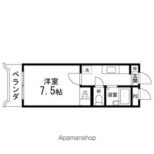 コーポしんし【312号室】の間取り