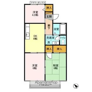 メゾン石神【1階】の間取り