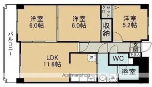 ガーデンプラザ泉中央【206号室】の間取り