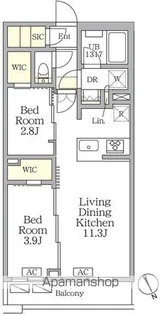 アジールコート後楽園【1階】の間取り