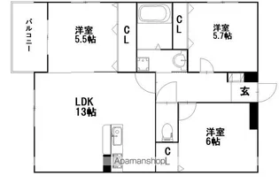ロイズ・センターマーク原町駅前【1階】の間取り