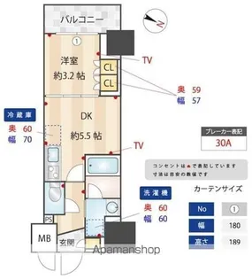 ZOOM本郷【7階】の間取り