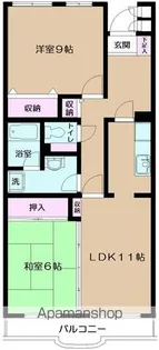 イーストパーク胡録台【5階】の間取り