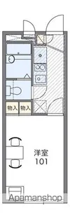 レオパレスヴェルドミール【2階】の間取り