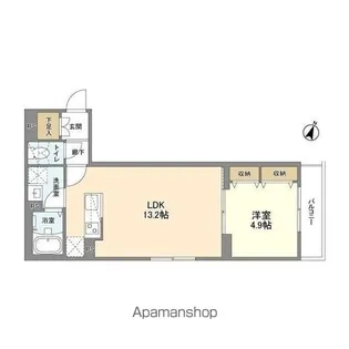 ウェルスクエア渋谷本町【1階】の間取り