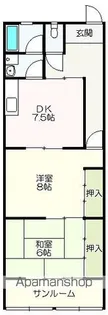 YAMASAKIビル【201号室】の間取り