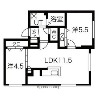 N’S MAISON S5【2階】の間取り