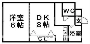 AYヒルズ【402号室】の間取り