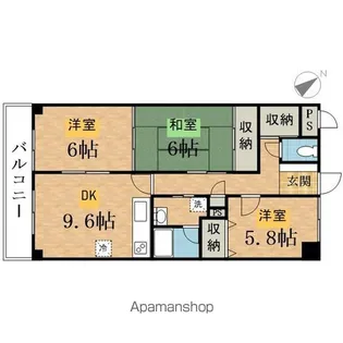 T’S GARDEN西八王子EAST【1階】の間取り