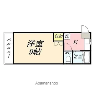 ラ・パルテール福富 壱番館【127号室】の間取り