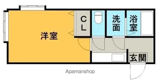 クレセントプレシャス【101号室】の間取り