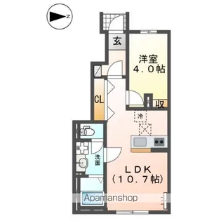 シャフル【1階】の間取り