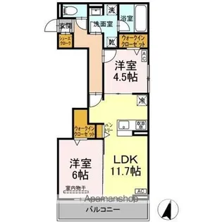 CELESTIA【2階】の間取り