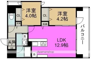 スプランディッド梅田WEST【5階】の間取り