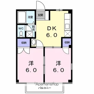 ガーデン・ハイツ【1階】の間取り