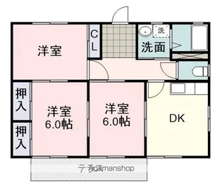 ファミール杉B【101号室】の間取り
