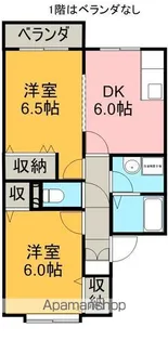メゾンヴェルジェ【1階】の間取り