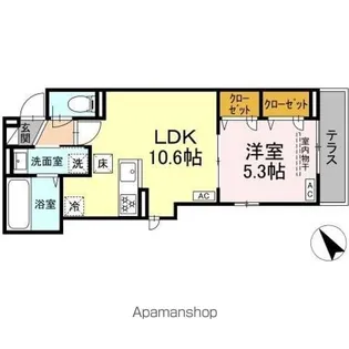 仮)DーROOM北新宿三丁目【1階】の間取り