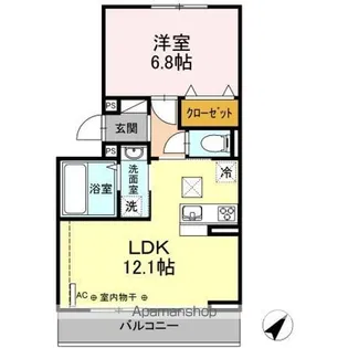 コンフォルト【1階】の間取り