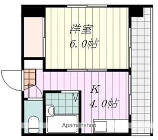 コーラルガーデン山越【216号室】の間取り