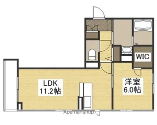 ベレオ花尻【3階】の間取り