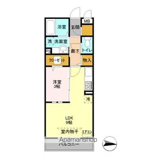ラ シュエット【1階】の間取り