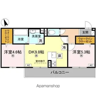エレガンスビュー【1階】の間取り