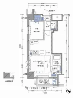ラティエラ横濱大通り公園【8階】の間取り